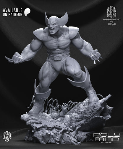 Wolverine Statue 3D-Printed Kit