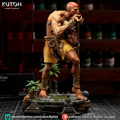 Dhalsim Statue 3D-Printed Kit