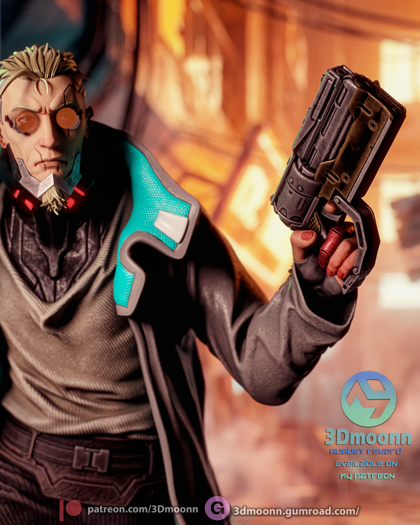 Weak Kingsley Statue 3D-Printed Kit