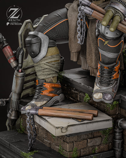 Michelangelo TMNT Statue 3D-Printed Kit
