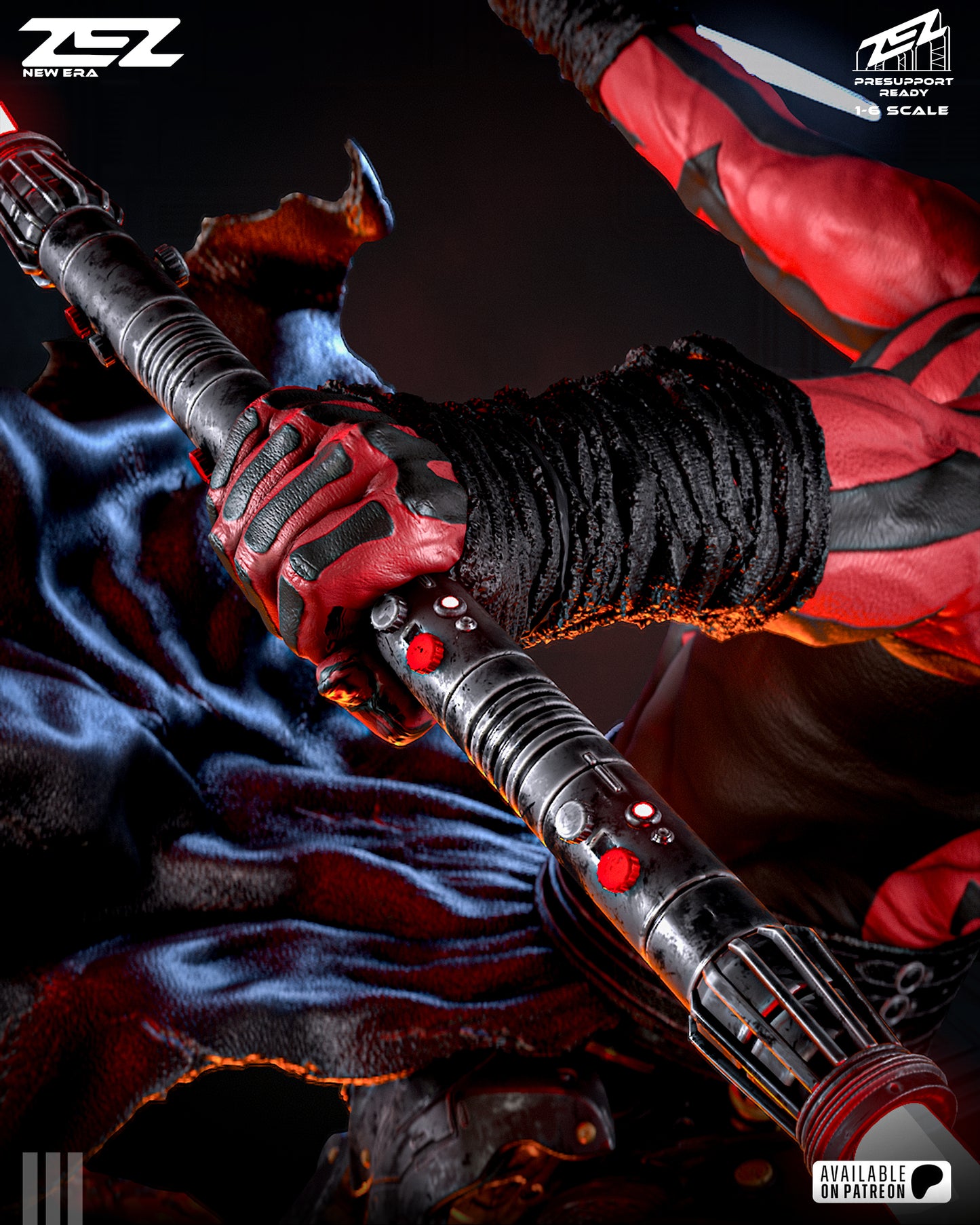 Darth Maul Statue 3D-Printed Kit