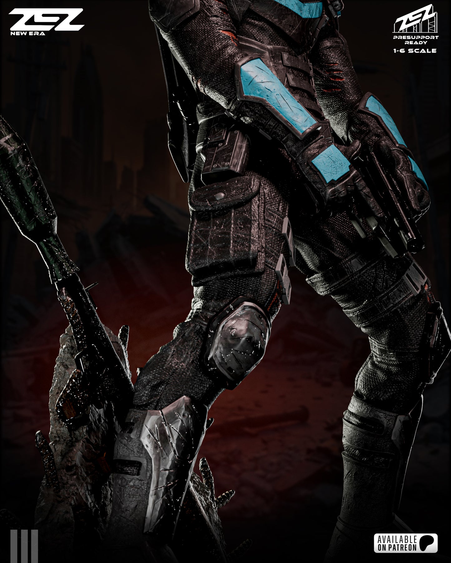 Vigilante Statue 3D-Printed Kit