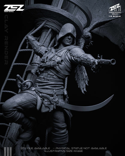 Edward Kenway Statue 3D-Printed Kit