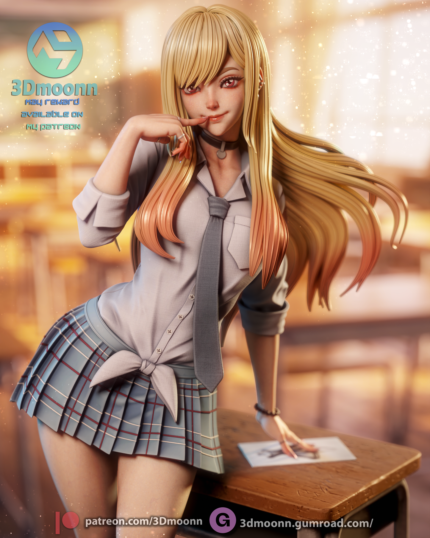 Marin Kitagawa Statue 3D-Printed Kit