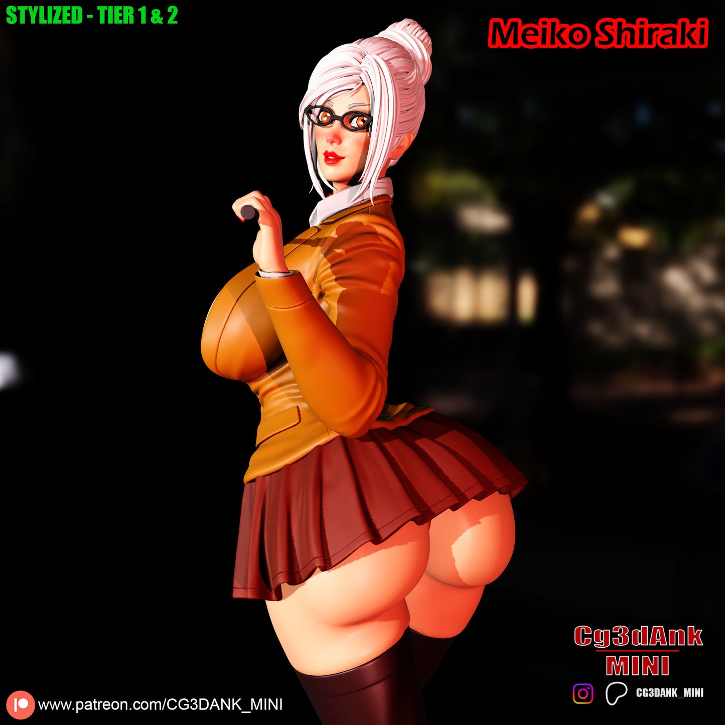 Meiko Shiraki Statue 3D-Printed Kit