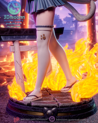 Koneko Toujou Statue 3D-Printed Kit