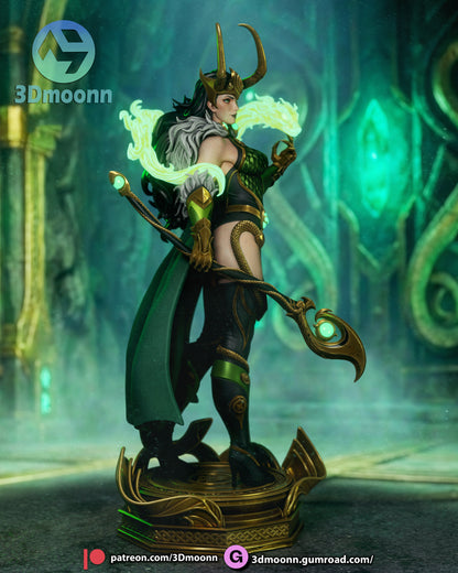 Lady Loki Statue 3D-Printed Kit