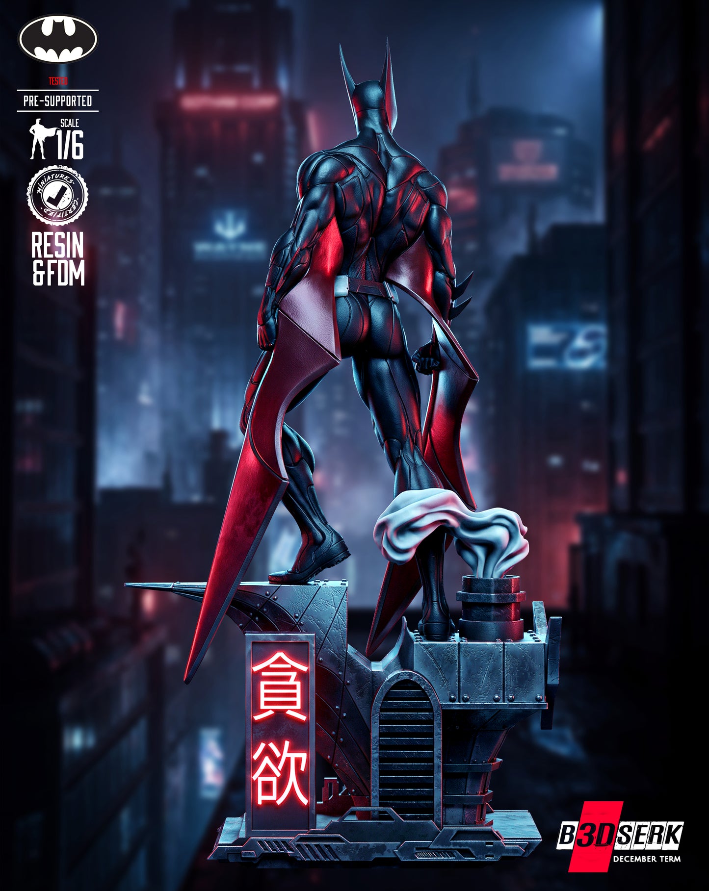 Batman Beyond Statue 3D-Printed Kit