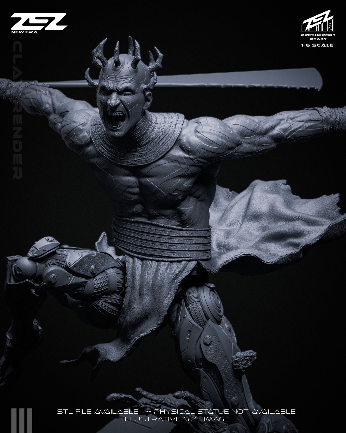 Darth Maul Statue 3D-Printed Kit