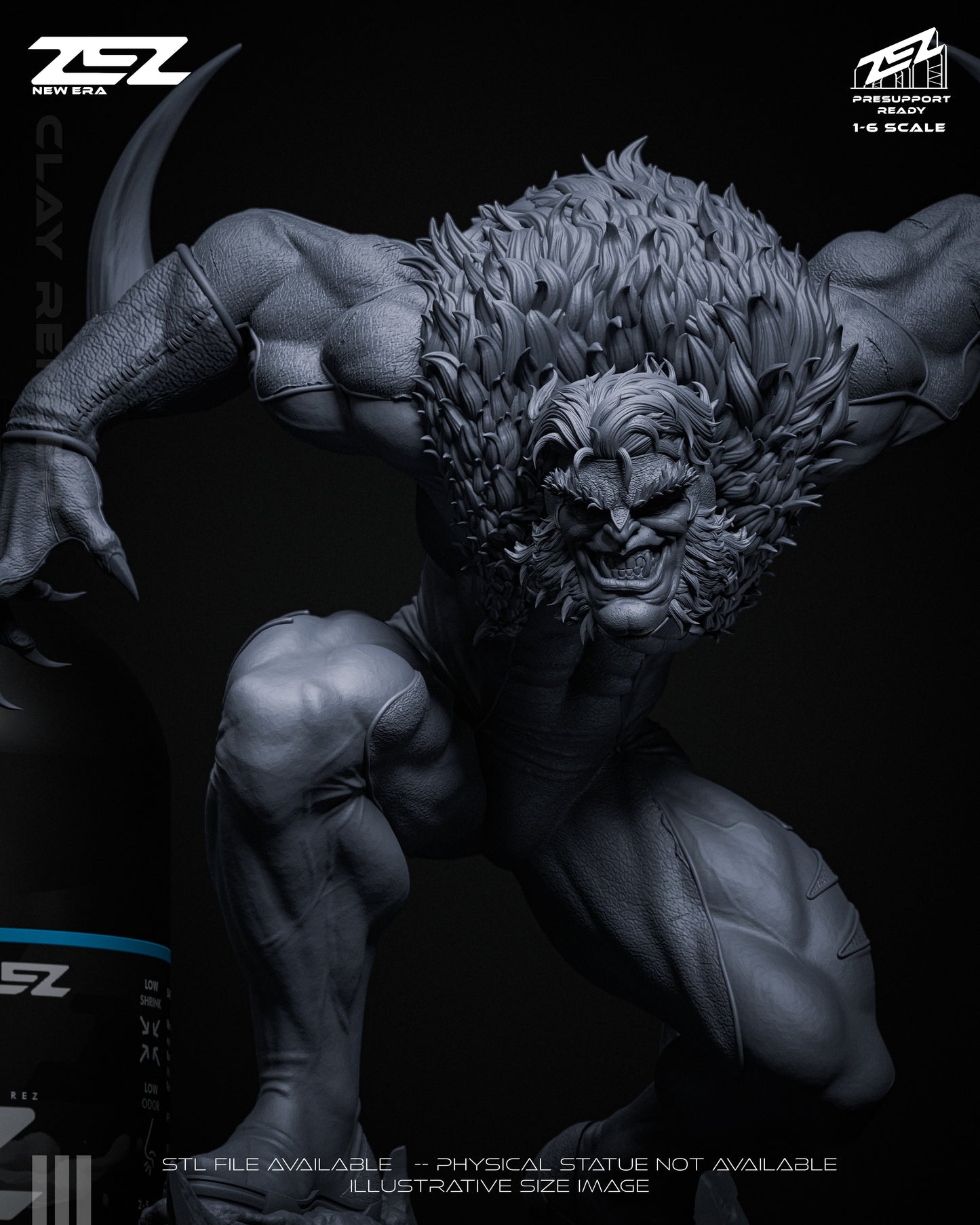 Sabretooth Statue 3D-Printed Kit