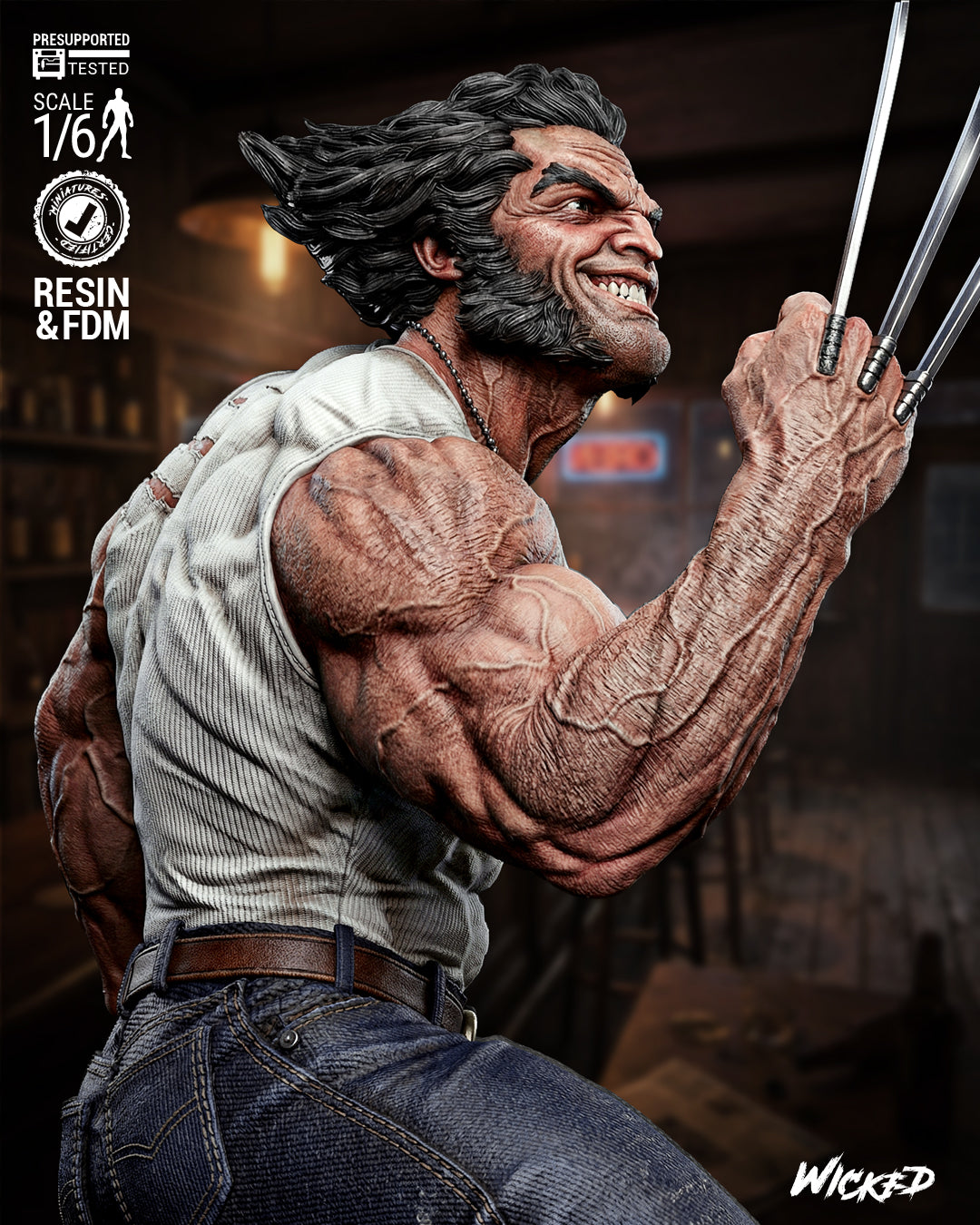 Logan Statue 3D-Printed Kit