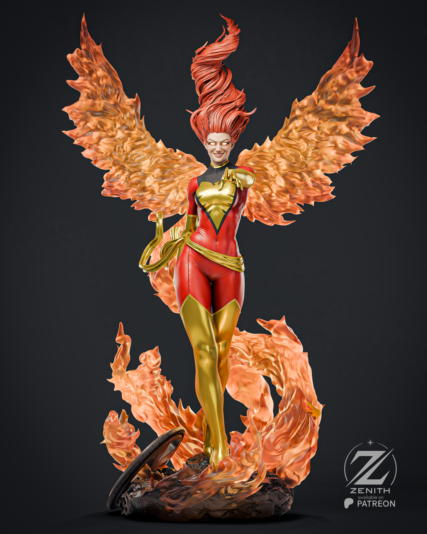 Jean Grey - Phoenix Statue
