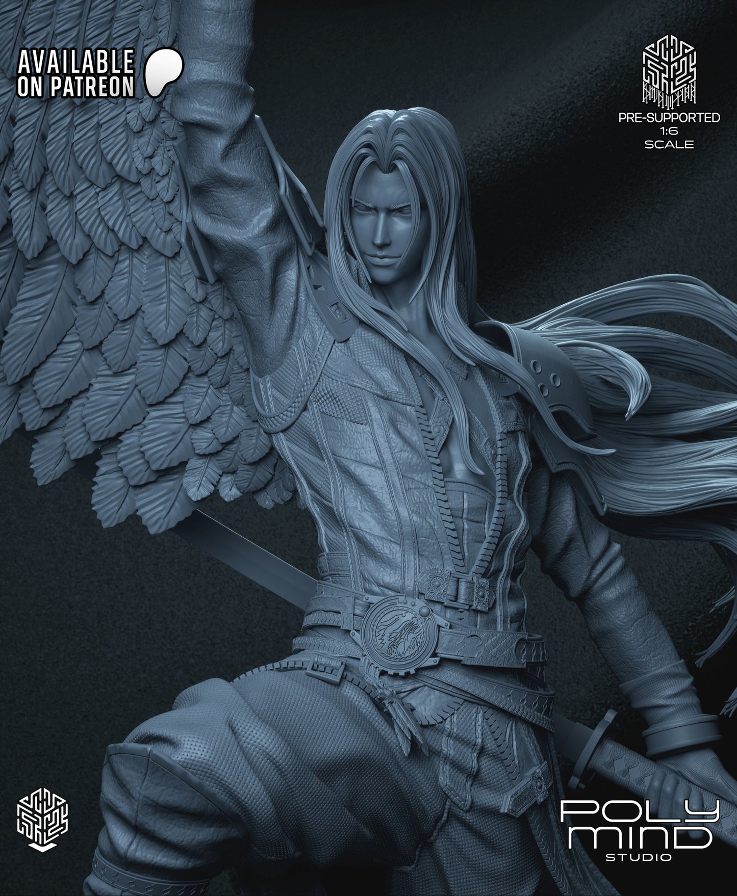 Sephiroth Statue 3D-Printed Kit