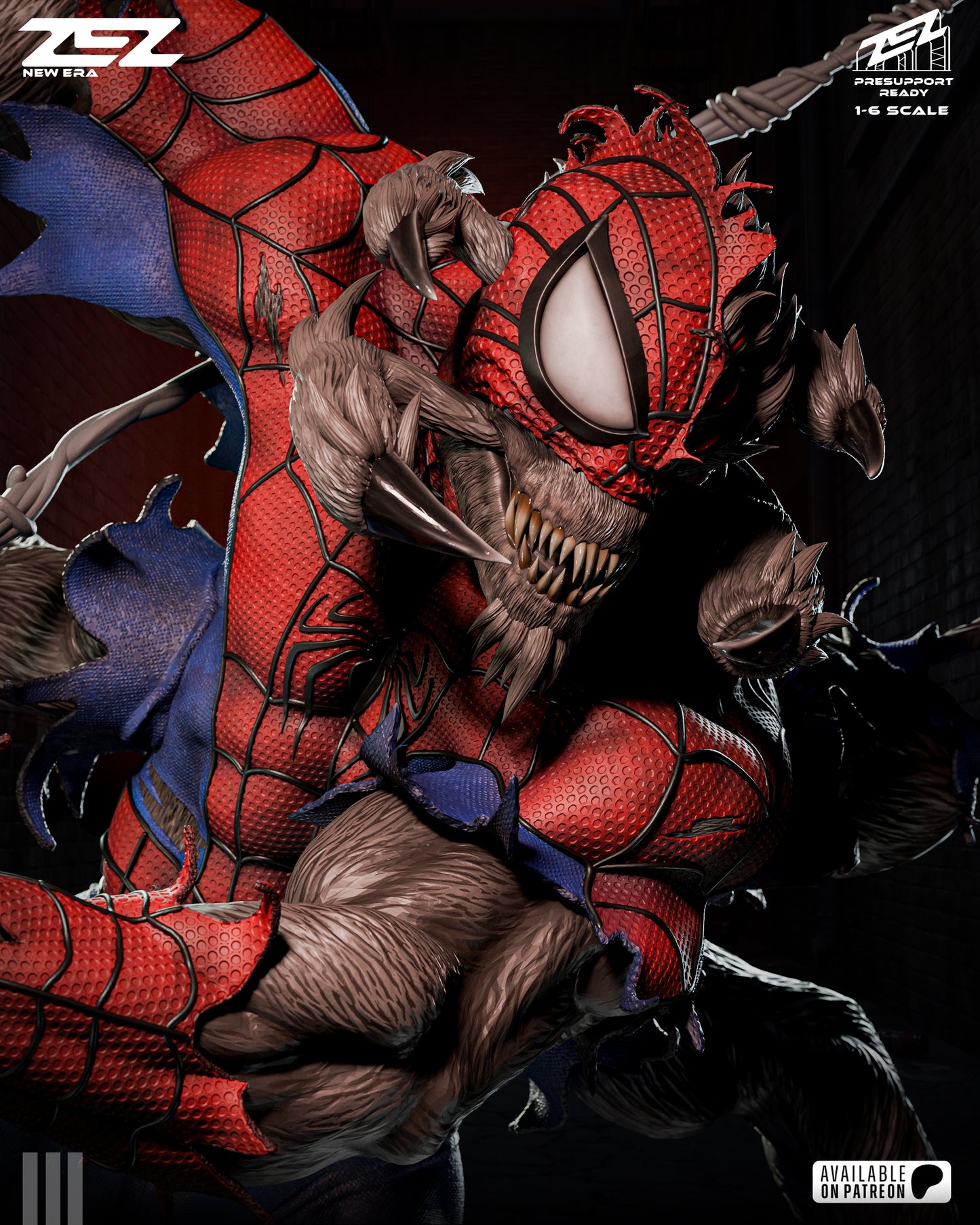Man Spider Statue 3D-Printed Kit