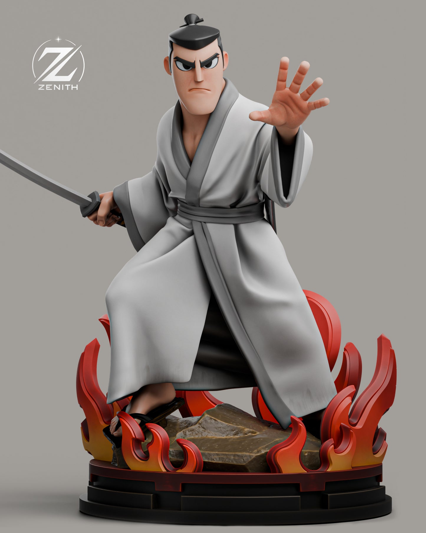 Samurai Jack Statue 3D-Printed Kit