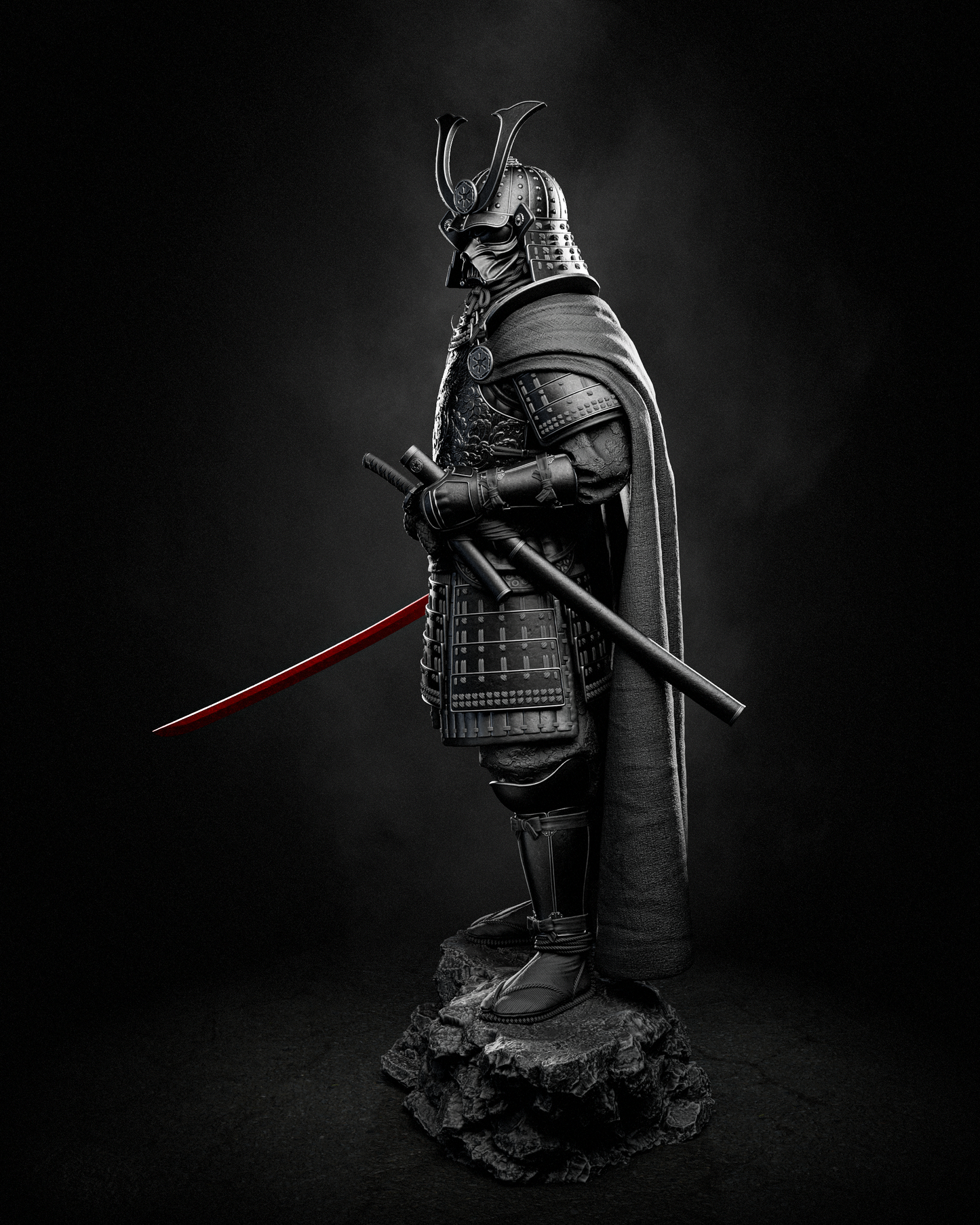 Darth Vader Samurai Statue 3D-Printed Kit