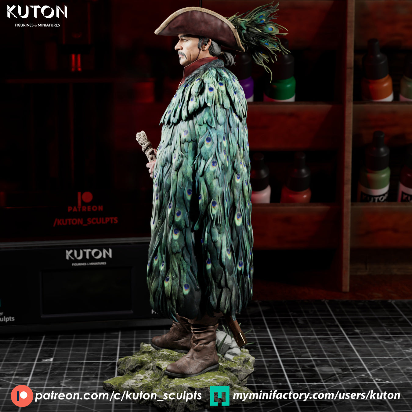 Juan Sanchez Villa Lobos Ramirez Statue 3D-Printed Kit