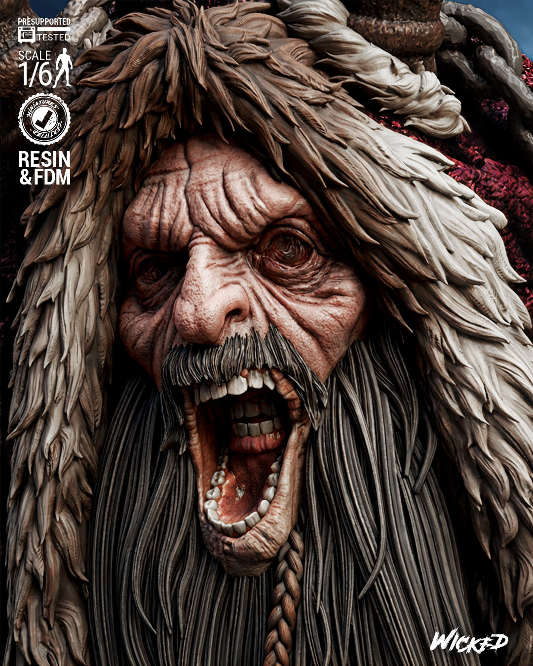 Krampus Statue 3D-Printed Kit