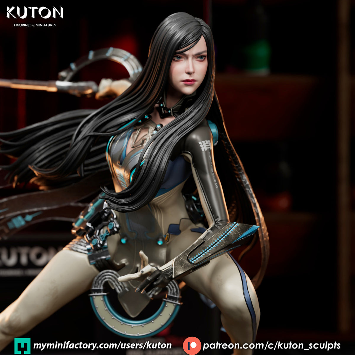 Raven Statue 3D-Printed Kit
