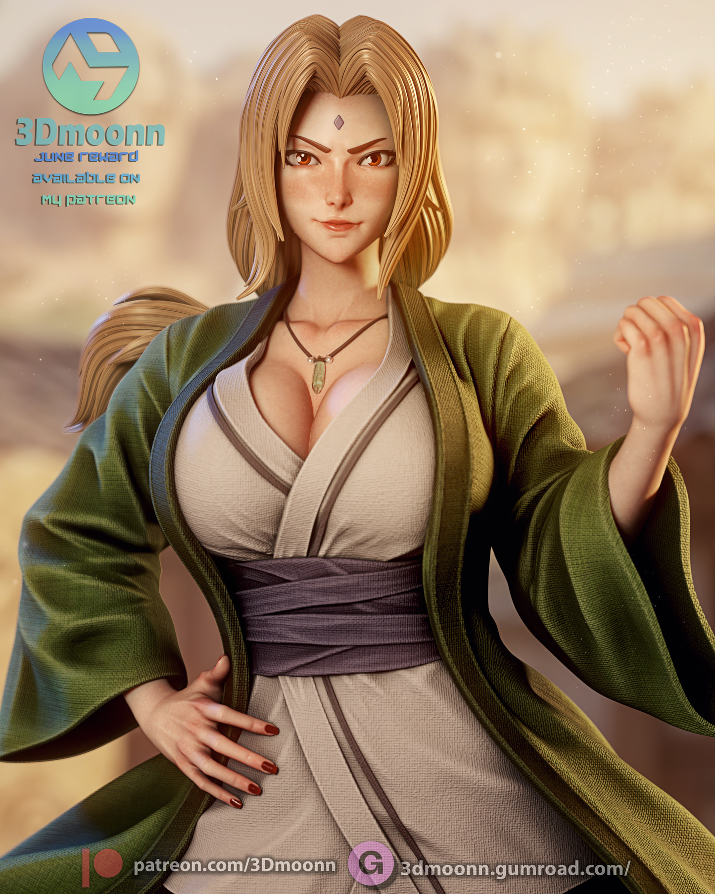 Tsunade Senju 3D-Printed Kit