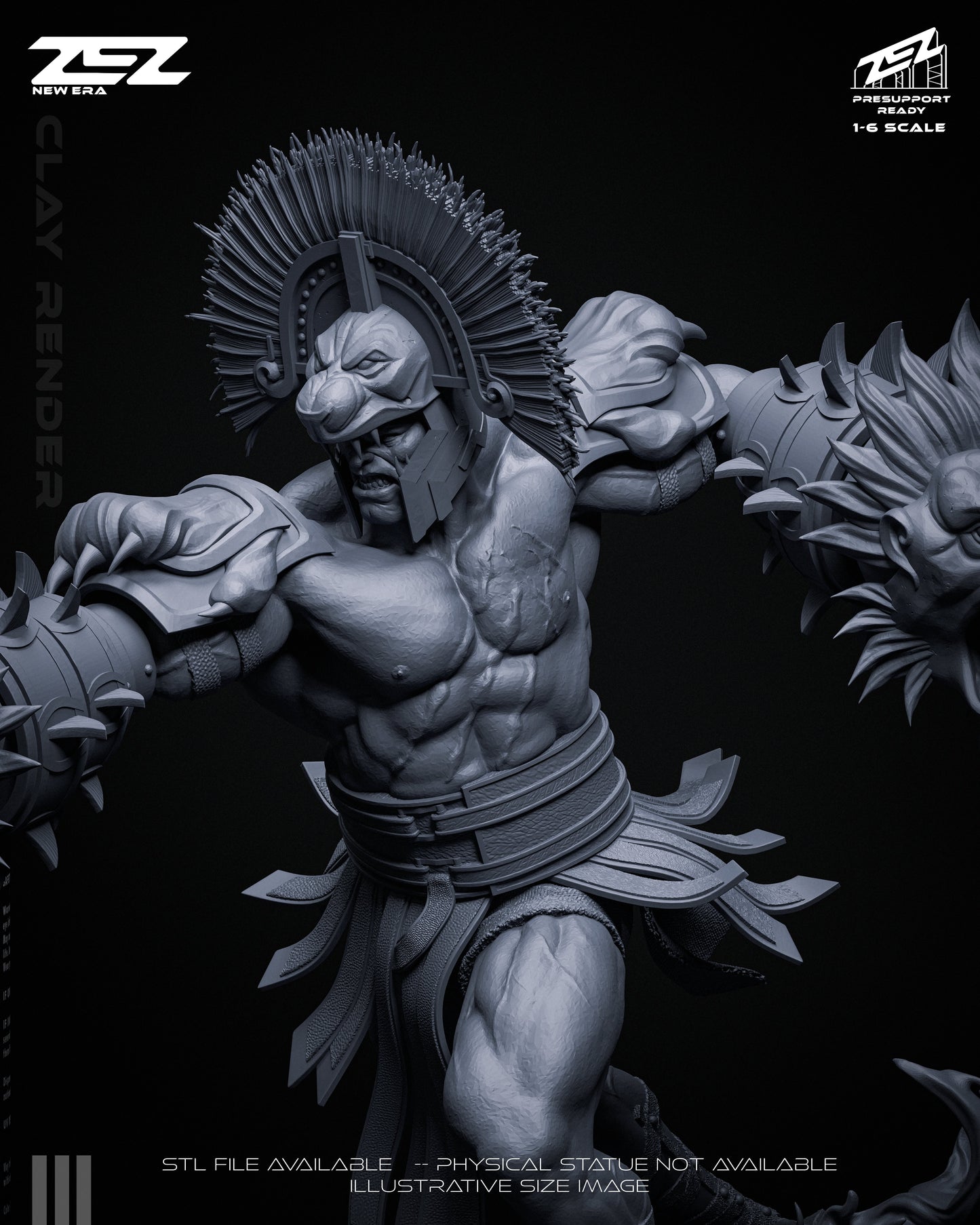 Hercules Statue 3D-Printed Kit