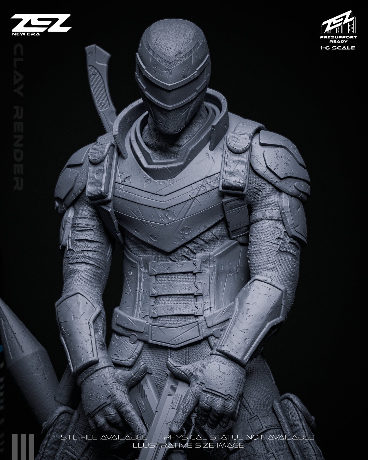 Vigilante Statue 3D-Printed Kit