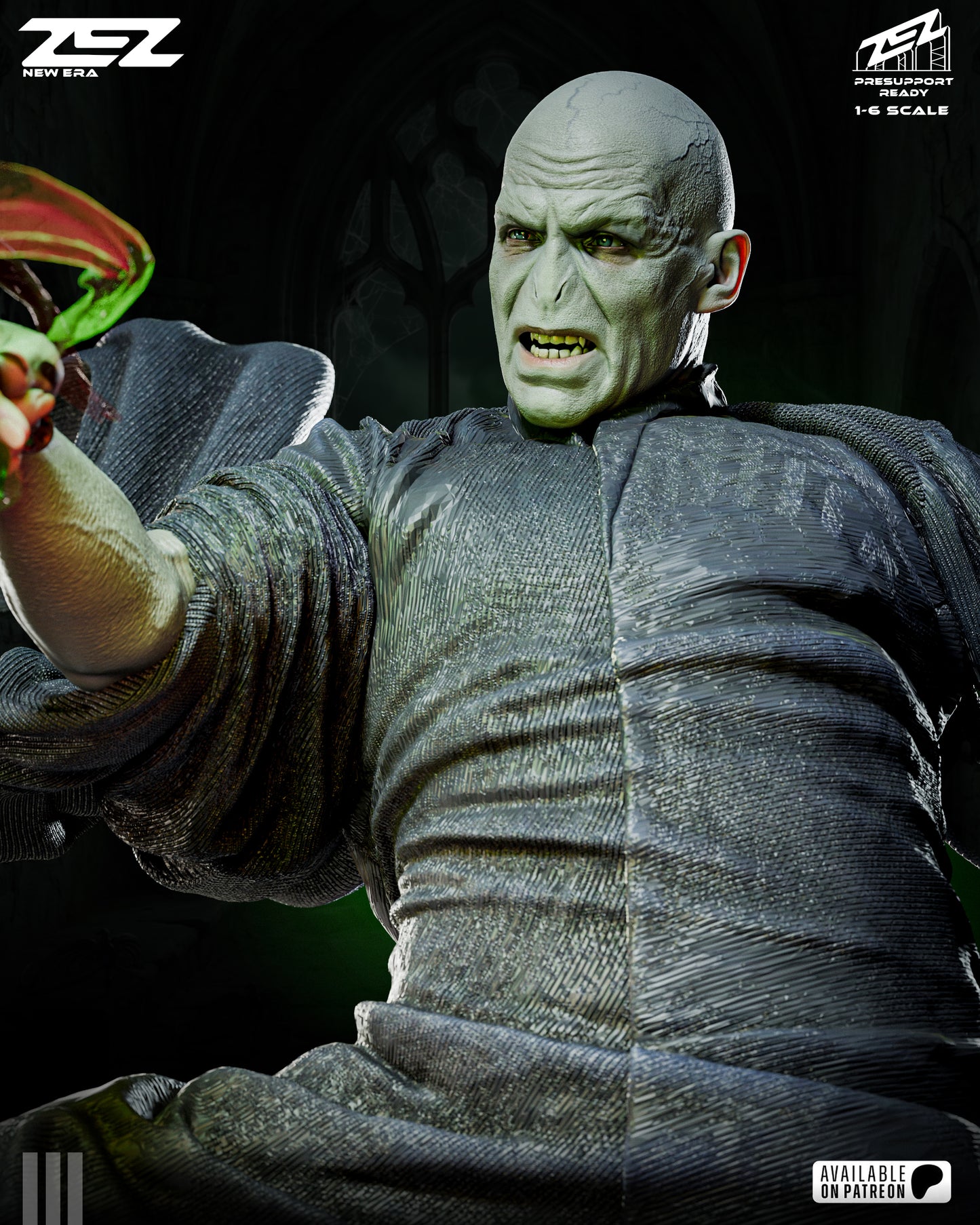 Voldemort Statue 3D-Printed Kit