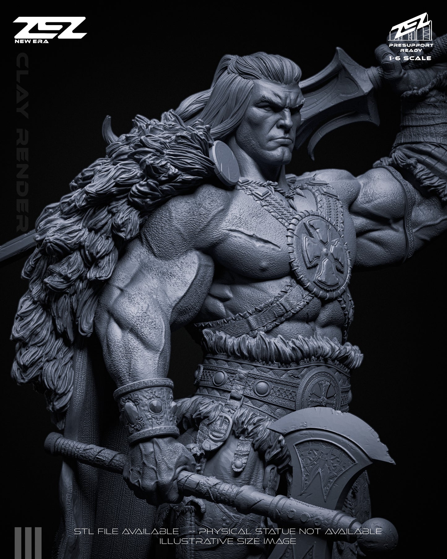 He-Man (Museum Pose) Statue 3D-Printed Kit