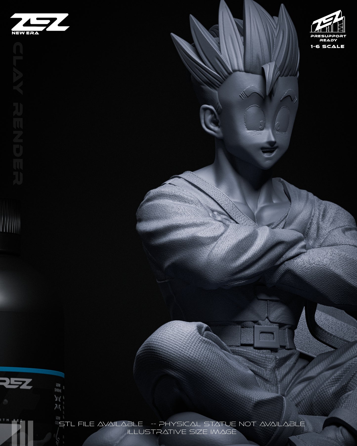 Gohan Statue 3D-Printed Kit