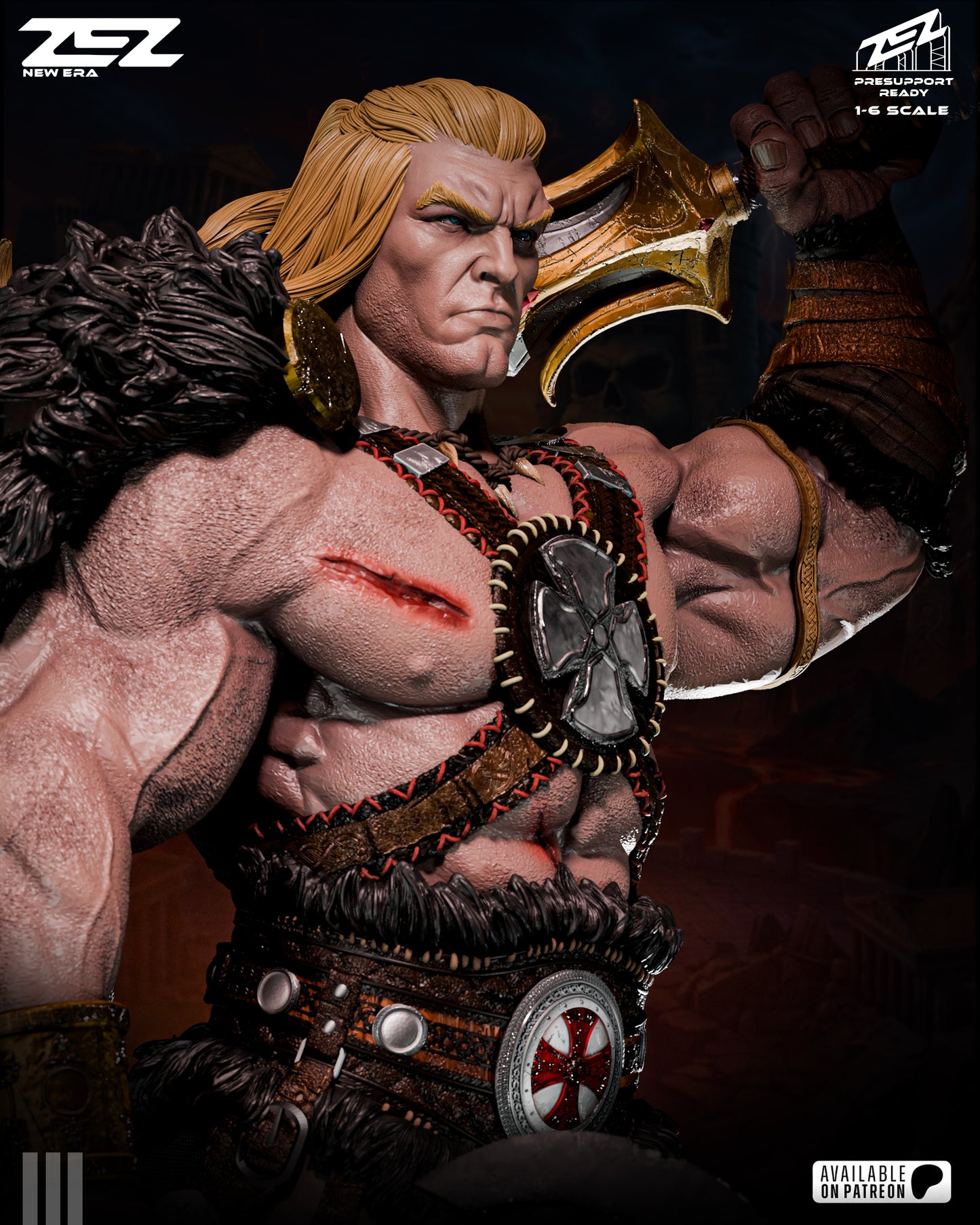 He-Man (Museum Pose) Statue 3D-Printed Kit
