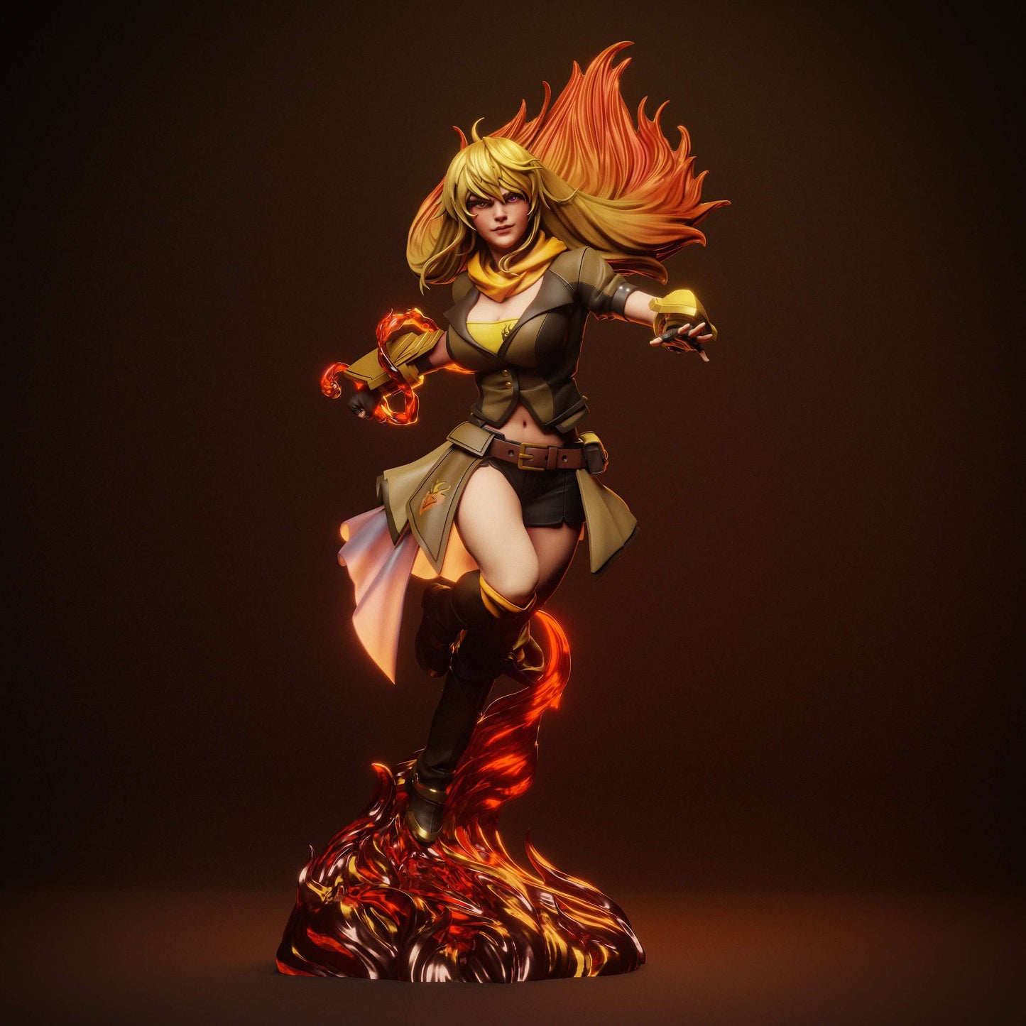 Yang Xiao Long Statue 3D-Printed Kit