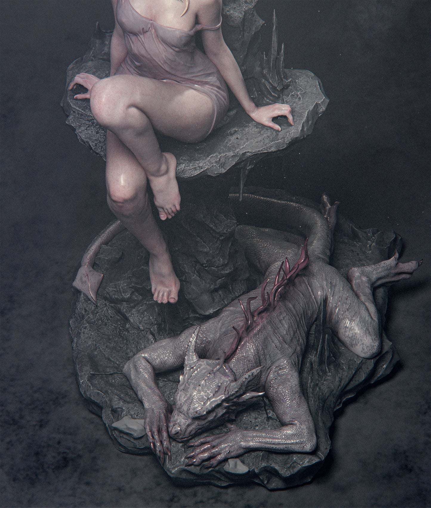 Elegy Of The Wyrm Statue