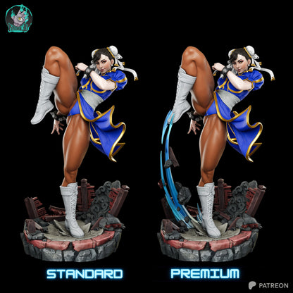 Chun-Li Statue 3D-Printed Kit