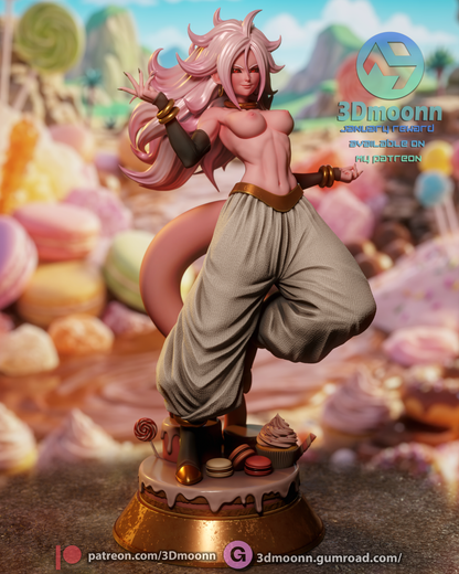 Android 21 Statue 3D-Printed Kit