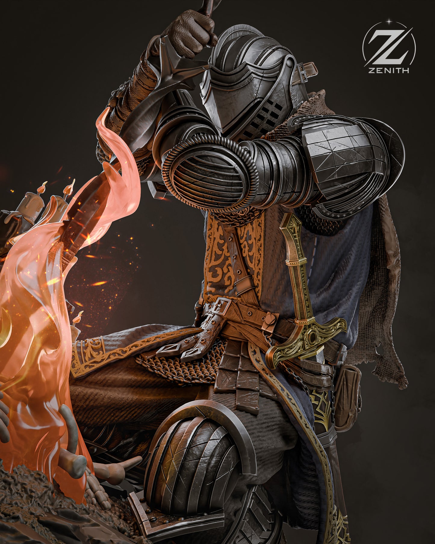 Dark Souls Statue 3D-Printed Kit