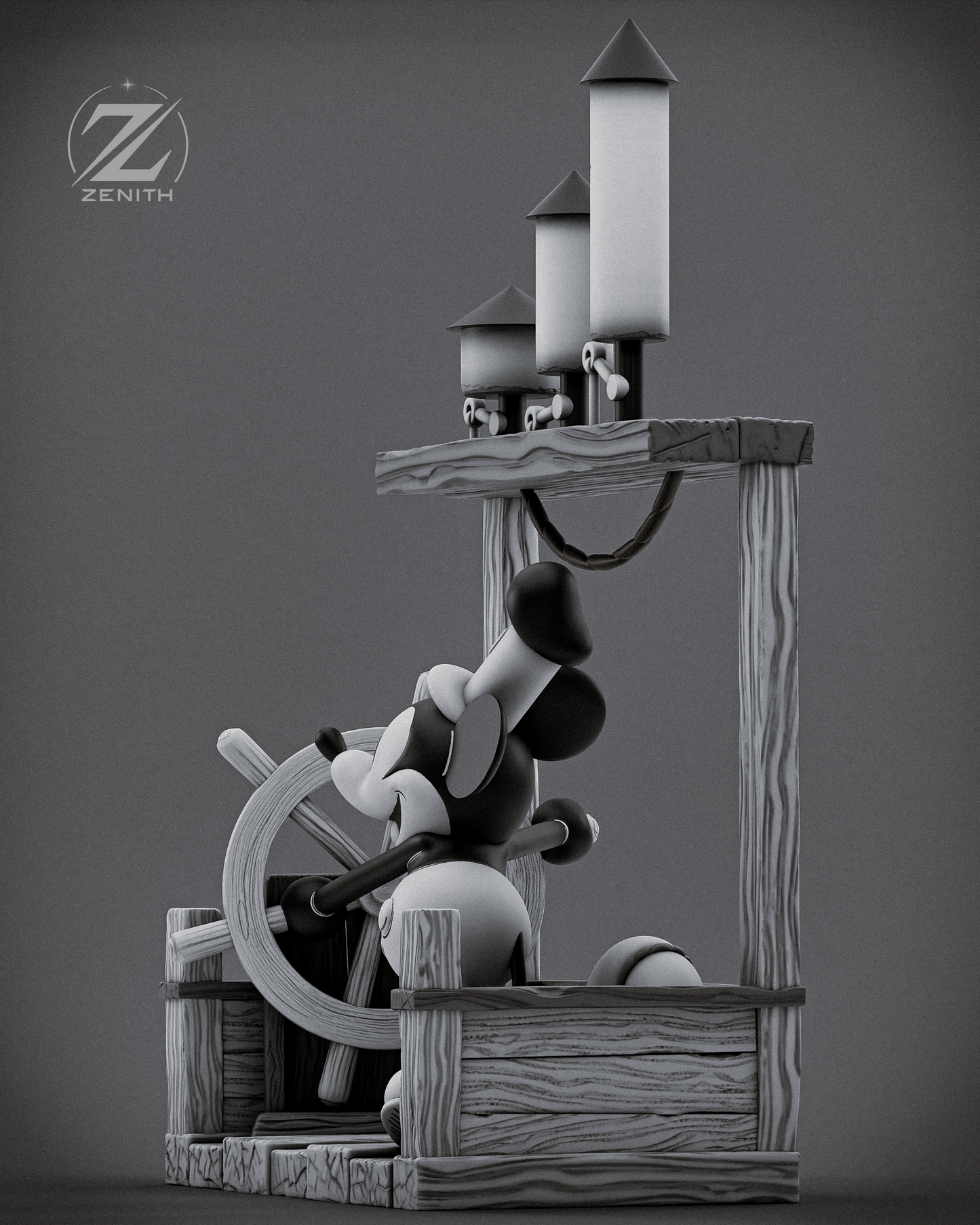 Mickey Statue 3D-Printed Kit