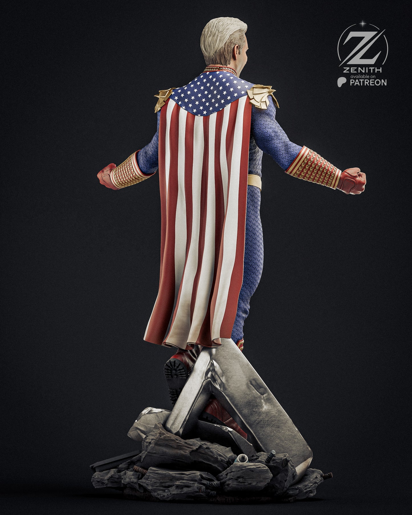 Homelander Statue 3D-Printed Kit
