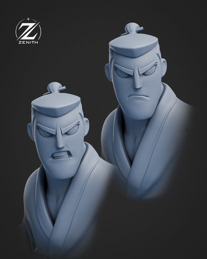 Samurai Jack Statue 3D-Printed Kit
