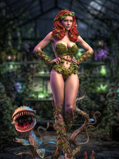 Poison Ivy Statue 3D-Printed Kit