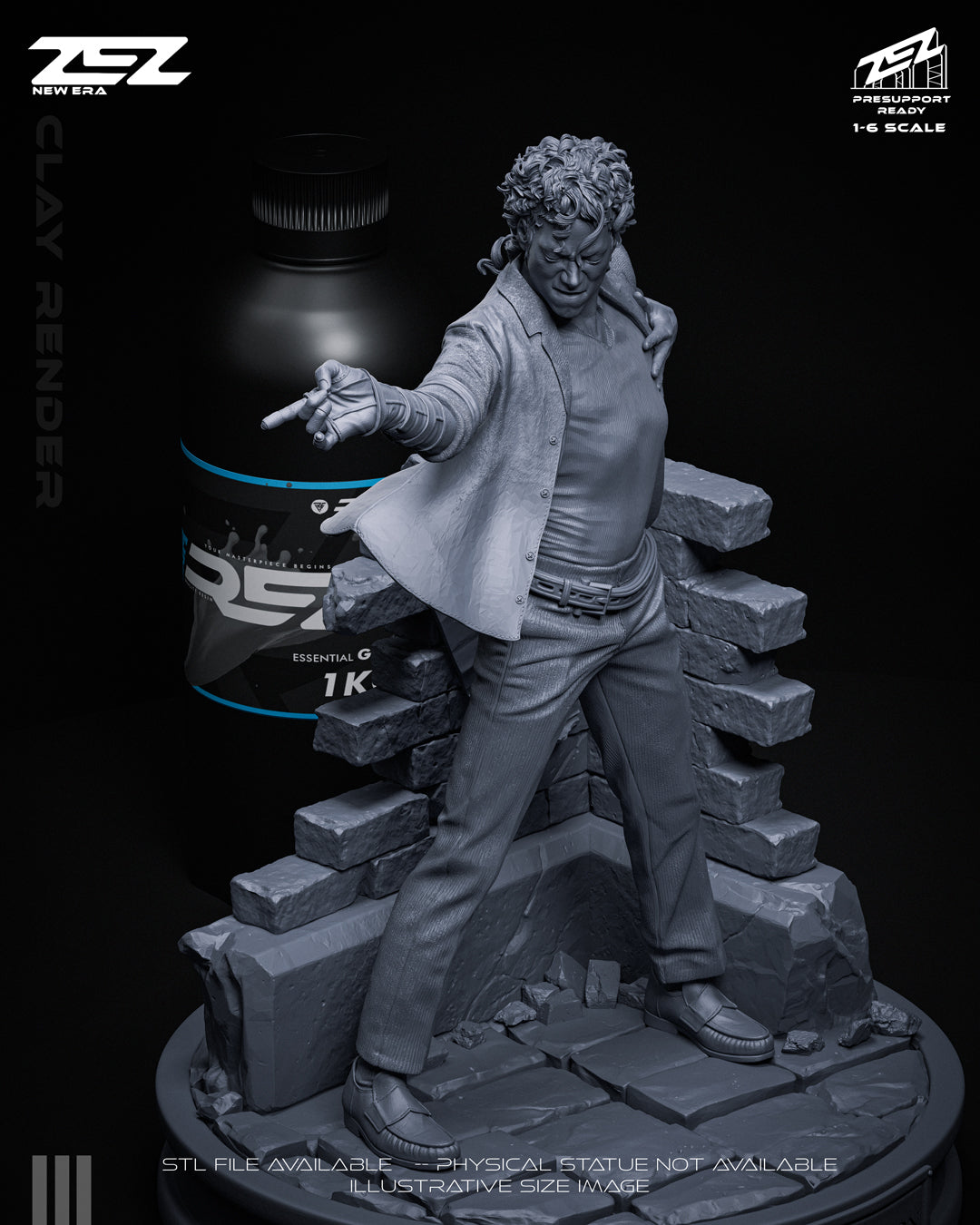 Michael Jackson Statue 3D-Printed Kit