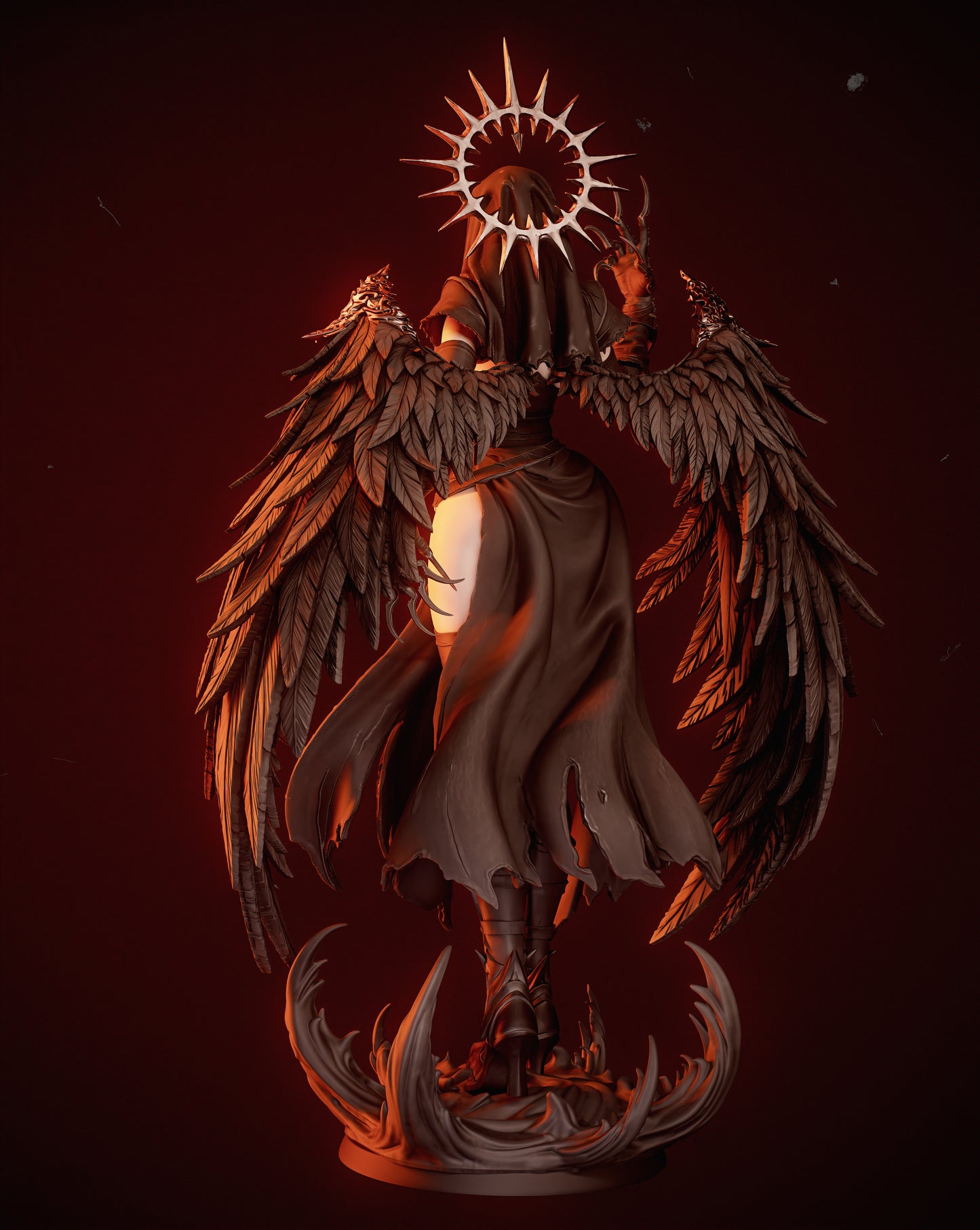 Corrupted Nun Statue 3D-Printed Kit
