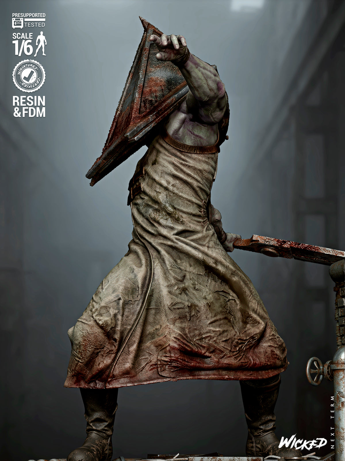 Pyramid Head Statue 3D-Printed Kit