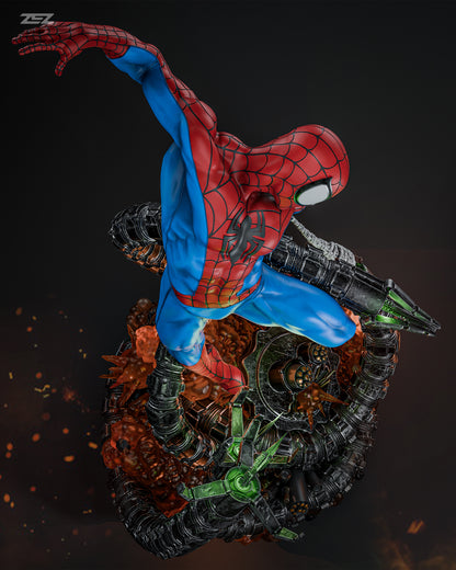 Spiderman VS Octa Statue