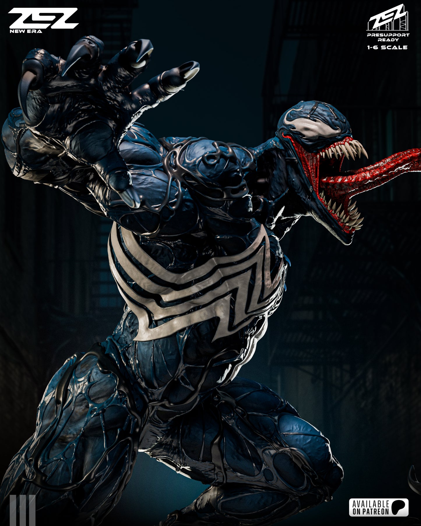 Venom Statue 3D-Printed Kit