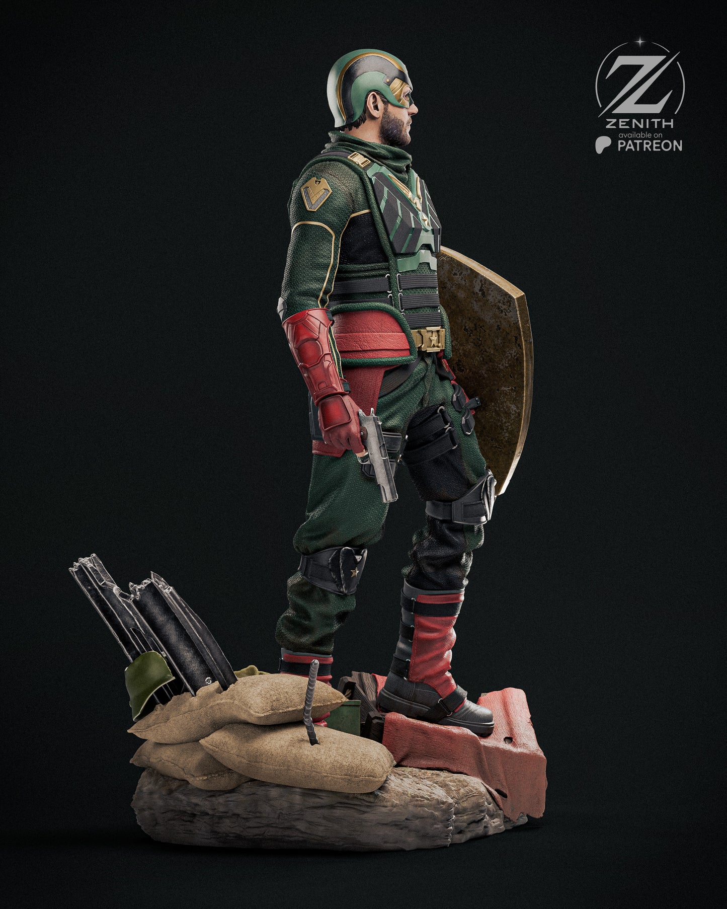 Soldier Boy Statue 3D-Printed Kit