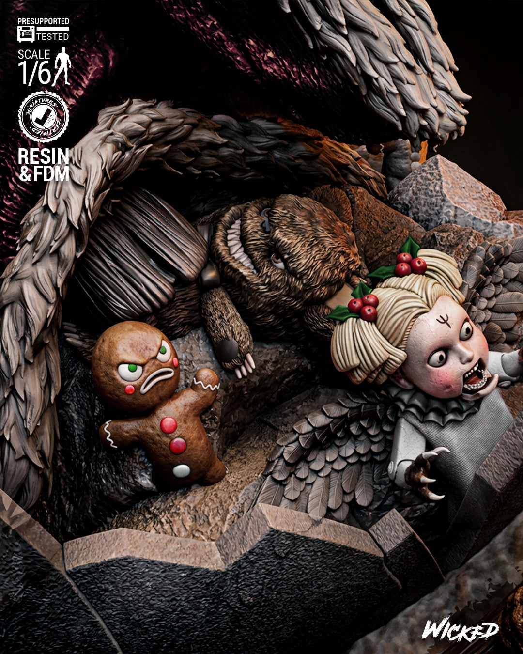 Krampus Statue 3D-Printed Kit