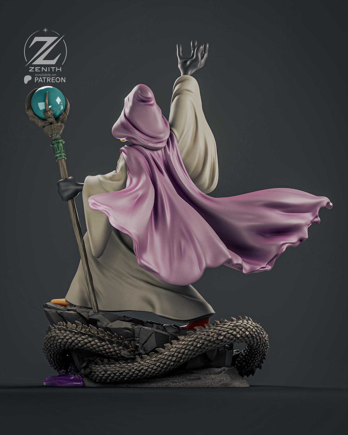 The Wizard Statue 3D-Printed Kit