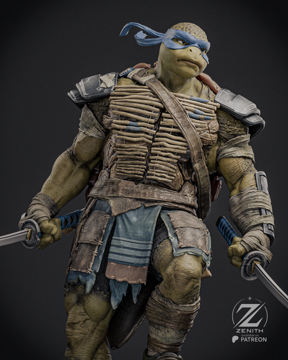 Leonardo TMNT Statue 3D-Printed Kit