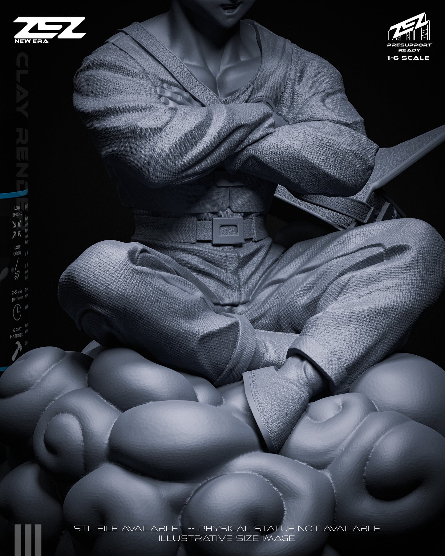 Gohan Statue 3D-Printed Kit