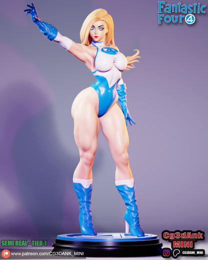 Invisible Girl Statue 3D-Printed Kit
